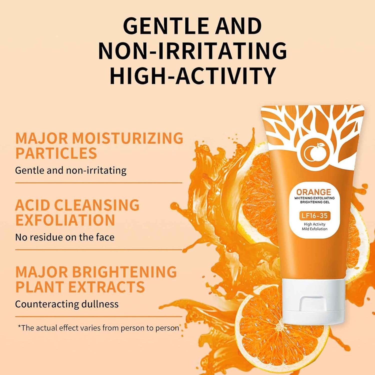 Orange Whitening Exfoliating Gel for Face & Body
