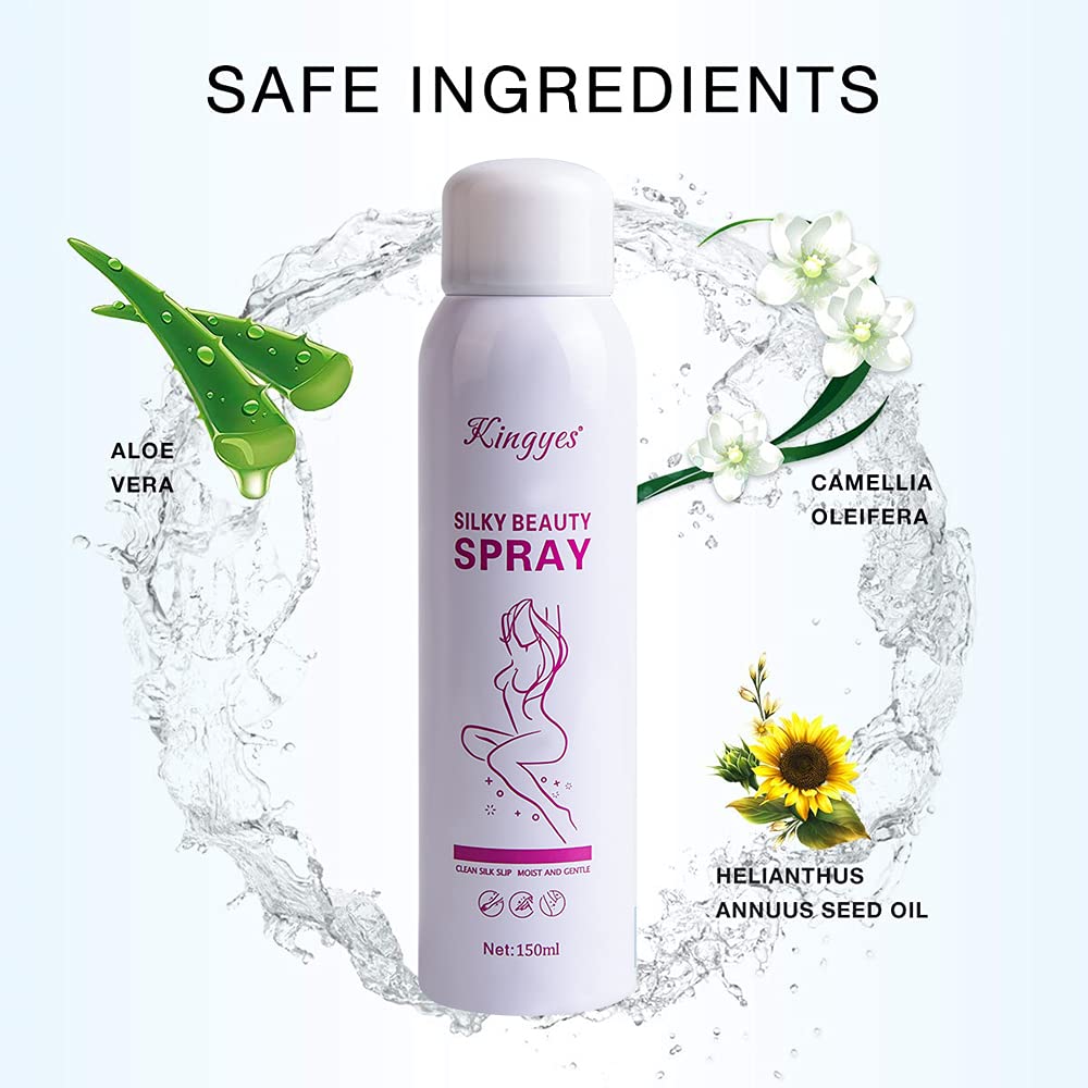 150ml Silky Beauty Spray, Quick and Painless Hair Removal Spray Foam for Legs, Arms, Underarms, Chest, Back, for Men and Women Skin Care